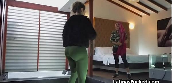  Cocking thicc Latina newbie on audition